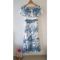 ราคา ชุดลูกไม้ยาวเปิดไหล่ งานป้าย Natnicha ไซส์ M (20621601262)