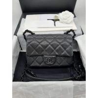 ราคา New : Chanel Mini Square Black Caviar So Black Holo 30 (15937315074)