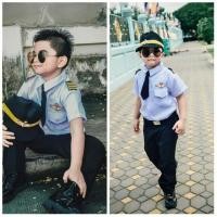 ราคา ชุดกัปตันน้อย (ชาย) ชุดกัปตันเด็ก ชุดนักบินเด็ก (2575827699)