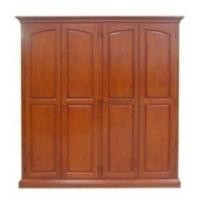 ราคา ตู้เสื้อผ้าไม้จริงยางพารา 4 ประตู 201 CM (2606649155)