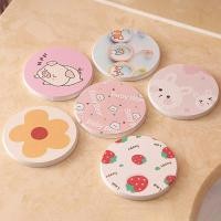 ราคา แผ่นรองแก้ว ขนาด 10 x 10ซม ที่รองแก้ว กันลื่น ลายการ์ตูนน่ารักคละลาย น่ารัก จัดส่งไว (28277218093)