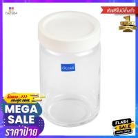 ราคา ขวดโหลแก้วกลมฝาดึง OCEAN POP JAR 0.75 ลิตร สีขาวGLASS CANISTER OCEAN POP JAR 0.75L WHITE (20947696640)