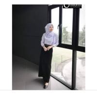 ราคา กระโปรงทรงเอ สีดำ ผ้านิ่ม กระโปรงนักศึกษายาว อิสลาม (15681771054)