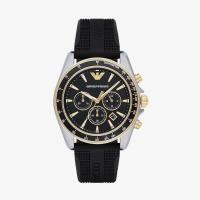 ราคา Emporio Armani นาฬิกาข้อมือผู้ชาย Sigma Black Dial Black รุ่น AR80003 (6935969733)