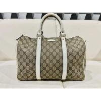 ราคา ❌Sold ka❌GUCCI Monogram Coated Canvas Medium Joy Boston Off White size 33 (13005495319)