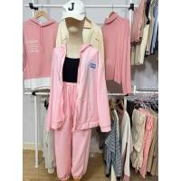 ราคา เซ็ตวอร์ม สีชมพู ผ้าวาฟเฟิล (28952890014)