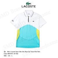 ราคา Lacoste เสื้อโปโลชาย รุ่น Men's Lacoste Sport Ultra-Dry Pique Zip Tennis Polo Shirt Code: DH4747 10 YGZ (16467906752)
