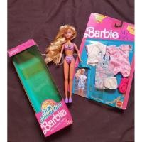 ราคา Skipper Sun Sensation Vintage Barbie 1991 มือสองพร้อมชุดบาร์บี้ของแท้ (5386251005)