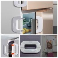 ราคา ล็อคตู้เย็น แก้ยางเสื่อม ปิดไม่สนิท ล็อคประตู ล็อคตู้ กันเด็กเปิด ไม่ต้องเจาะ เทปกาว 3M ในตัว รุ่นอัพเกรดปลดล็อคง่าย (28382265811)