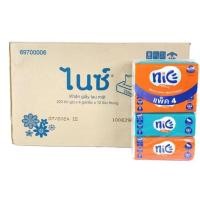 ราคา ไนซ์ กระดาษเช็ดหน้า ซอฟท์แพค 1หิ้วมี 4 ห่อ บรรจุห่อละ 220 แผ่น (41000146356)