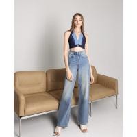 ราคา ส่งต่อกางเกงยีนส์ขายาวเอวสูงMerge Official - Signature Jeans01 สี Mist ไซส์ M ใส่แล้วผอมขายาว (28572336724)
