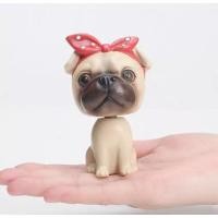 ราคา หมาปั๊ก pug หัวสปริง พร้อมส่ง (11983880564)