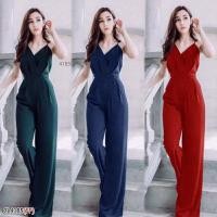 ราคา TW8165 ชุดจั๊มสูทสายเดี่ยว สีแดง กรม เขียว จั้มสูทสวยๆ ใส่ออกงานออกเดทได้ค่า 4185 (1863504924)