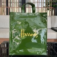 ราคา Harrods * พร้อมส่ง * Size L Green Logo Pvc Bag ของแท้ 100% จากอังกฤษ (29303625236)