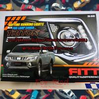 ราคา ครอบไฟตัดหมอกมี LED และ ไฟส่องสว่างเวลากลางวัน(DRL) Mitsubishi Triton ปี 2015-2018 (28808909174)