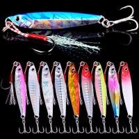 ราคา Aorace 10Pcs Super Quatity Metal Casting Jig 7g-10g-21g-28g Shore Drag Cast Jigging Spoon Fishing Lure Artificial Bait T (22181197324)