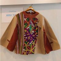 ราคา เสื้อใยกัญชงแท้ แต่งผ้าปักเจ งานมือ 1 ไซส์ 40 (29113218132)