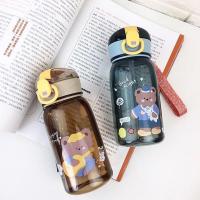ราคา กระติกน้ำหลอดดูด กระติกน้ำเด็ก ขวดสามารถใส่ในกระเป๋านักเรียน ขนาดขวดและการจับคู่กระเป๋า (22649460775)