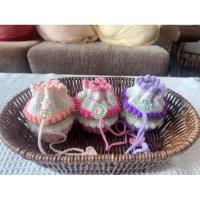 ราคา กระเป๋าถักใส่เหรียญลายดอกทิวลิปมีสายรูดประดับด้วยลูกปัดคละแบบ (25657122596)