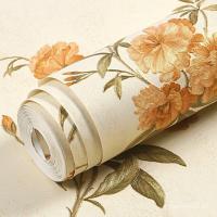 ราคา เตียงหลักห้องนั่งเล่นอเมริกันข้างเตียงทีวีพระย้อนยุคพื้นหลังสไตล์วอลล์เปเปอร์ไม่ทอวอลล์เปเปอร์ดอกไม้ขนาดเล็กห้องนอน บีเคเอ็กซ์เค (49551696302)