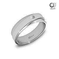ราคา Zilvy - แหวนชายเพชรน้ำร้อย 0.05 กะรัต (BR151) (13628256137)