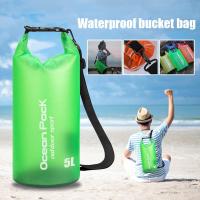 ราคา กระเป๋าใส กันน้ํา น้ําหนักเบา 5 ลิตร 10 ลิตร 15 ลิตร 20 ลิตร สําหรับพายเรือคายัค พายเรือแคนู ว่ายน้ํา เดินป่า ตั้งแคมป์ (24556235875)