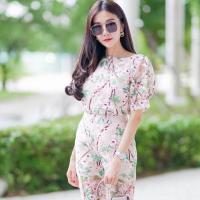 ราคา SET เสื้อ+กางเกง ผ้าปักลายทั้งตัว งานป้าย Orange Juice เสื้อแขนจั้มพองซีทรูช่วงแขนซับในกางเกงสั้น โชว์ขาเรียวซีทรูเซ็กซี (1653289115)