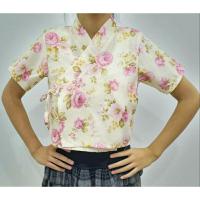 ราคา เสื้อพื้นเมืองผ้าโซฟา ทรงเจ้านางแขนสั้นลายดอกไม้สีพาสเทล (23528250866)