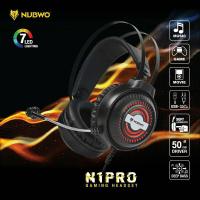 ราคา NUBWO รุ่น N1 Pro Stereo Headset Gaming หูฟังเกมมิ่ง แบบครอบหัว มีไมโครโฟน ระบบสเตริโอ กระหึ่ม รอบทิศทาง มีไฟรอบ (9714292887)