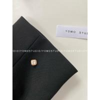 ราคา YOMOSTUDIO Chanel All-Match สเวตเตอร์ถักดีไซน์ปุ่มโลหะ สไตล์แจ็คเก็ตปุ่มสำหรับฤดูหนาว (49902250519)