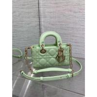 ราคา DIOR Lady D-JOY สีทองอ่อนเสร็จสิ้นโลโก้โลหะจี้หวายลายสก๊อตหนังแกะกระเป๋าสะพายไหล่ข้างหนึ่งกระเป๋าสะพาย 1327 (24494684321)