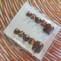 ราคา N92‼️พร้อมส่งเล็บปลอมสำเร็จรูปเล็บเท้าลายจุดเสือฟรีกาว+ตะไบ (6234908124)