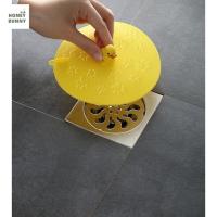 ราคา ที่ปิดท่อ ซิลิโคนระบายน้ำ ที่กรองเศษสิ่งสกปรก ที่อุดฝาท่อแบบซิลิโคน ลายดอกไม้ สีฟ้า (24023860398)