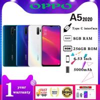 ราคา Oppo A5 2020 8GB RAM+256GB ROM LTE สมาร์ทโฟนฟรีชุดอินเทอร์เฟซ Type C Type C เต็มรูปแบบ 1 ปี Android 11 (48300675399)