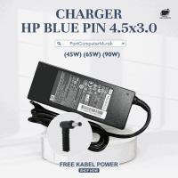 ราคา HP Blue Pin 19.5V 45W/65W/90W อะแดปเตอร์ชาร์จแล็ปท็อป (4.5*3.0 มม.) ฟรีสายไฟ (53701557387)