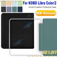 ราคา BOOKFOR e-Reader, กันกระแทก Auto Sleep/Wake N428 Folio Cover, หนังป้องกันรอยขีดข่วน 7 นิ้วสมาร์ท Funda สําหรับ KOBO Libra 2 (57752900601)