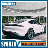ราคา FD คาร์บอนไฟเบอร์รถด้านหลัง Wing Trunk สปอยเลอร์สําหรับ Porsche Taycan / Turbo S 2019 2020 2021 2022 2023 (46852837967)