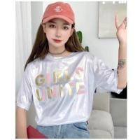 ราคา เสื้อกลิตเตอร์วิ้งๆสกรีนอักษร 3D (1247090975)