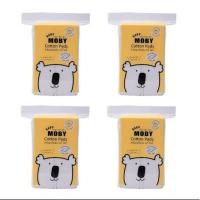 ราคา Moby Cotton Pads สำลีแผ่นเล็กรีดขอบ 4 ห่อ (7655044609)
