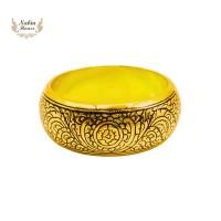 ราคา กำไลถมทองเงินแท้ทรงกลมลายไทยประยุกต์ (25259340347)