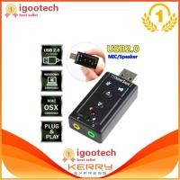 ราคา igootech USB 2.0 Sound card usb SOUND External USB Virtual 7.1 (6311723198)