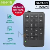 ราคา ROBOT Keyboard Numpad Numeric Keypad Wired RK01 USB Numeric Keyboard (29740720708)
