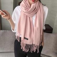 ราคา Women long soft Cashmere scarf ผ้าคลุมไหล่ ผ้าพันคอแฟชั่นกันแดดกันหนาว แคชเมียร์ สีพื้น (3938905856)