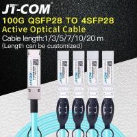 ราคา JT-COM 100G QSFP28 ถึง 4xSFP28 AOC Fiber Cable 1m 3m 5m 7m 10m 20m MPO SFP โมดูล OM3 OM4 Active Optical Cable รองรับความยาวที่กําหนดเอง (29368460976)