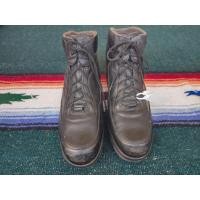 ราคา รองเท้าหนังหุ้มข้อ หัวเหล็ก สีดำ RED WING เชือกสีดำ 7รู งานUSA (26743598039)