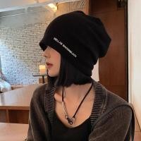 ราคา หมวกสไตล์เกาหลีตัวอักษรสีดำ สำหรับผู้หญิง แฟชั่นฤดูหนาว (44272183645)