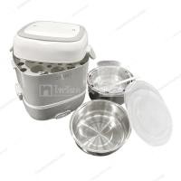 ราคา ลดจุกๆ ปิ่นโตอุ่นอาหารไฟฟ้า 3 ชั้น รุ่น ZG-3153 ความจุ 2 ลิตร สีขาว - เทา (26707667260)