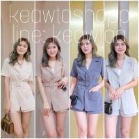 ราคา ชุดเซทสูท ชุดเซท เสื้อสูท กางเกงขาสั้น ทรงดี ผ้าเรียบหรู รีดง่าย (งานถ่ายจากสินค้าจริง) (3963681816)