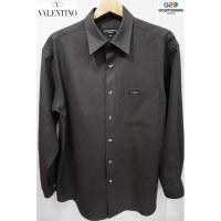 ราคา VALENTINO แท้ เสื้อเชิ๊ตแขนยาวสีดำสเปซเกรย์ (1650582197)