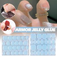 ราคา Double Side Jelly Nail กาวกาวสติกเกอร์เทปกันน้ําสําหรับเล็บมือเล็บปลอมเคล็ดลับ Toe G8i7 (50002966043)